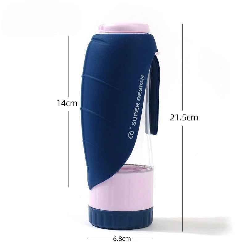 PawTrek™ – 2-in-1 Portable Pet Water & Food Bottle