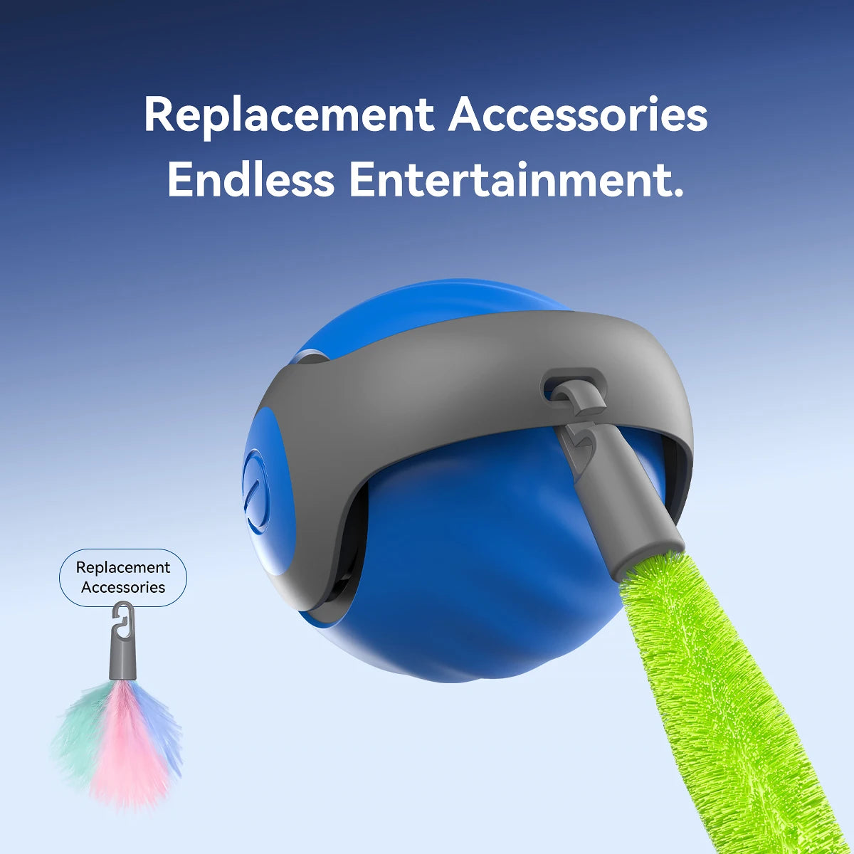 TailSpin™ – Interactive Rolling Ball Toy for Cats & Dogs