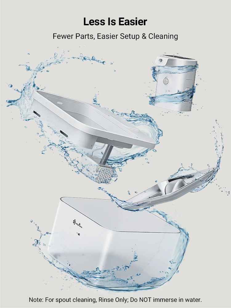 DownyPaws™ 2.5L Wireless Stainless Steel Pet Water Fountain with Sensor