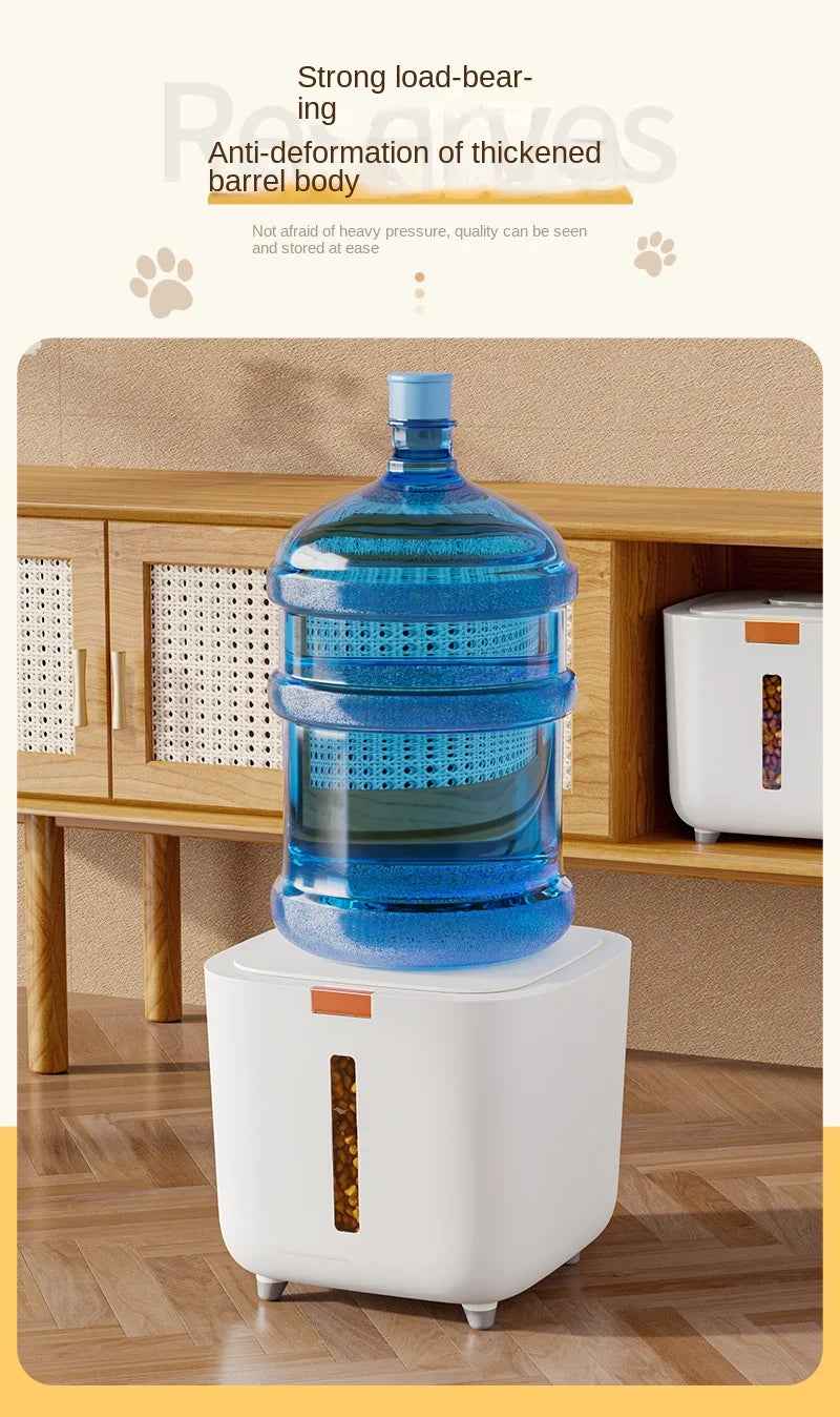 Large Pet Food Storage Barrel – Airtight, Moisture-Proof Container for Cat & Dog Food