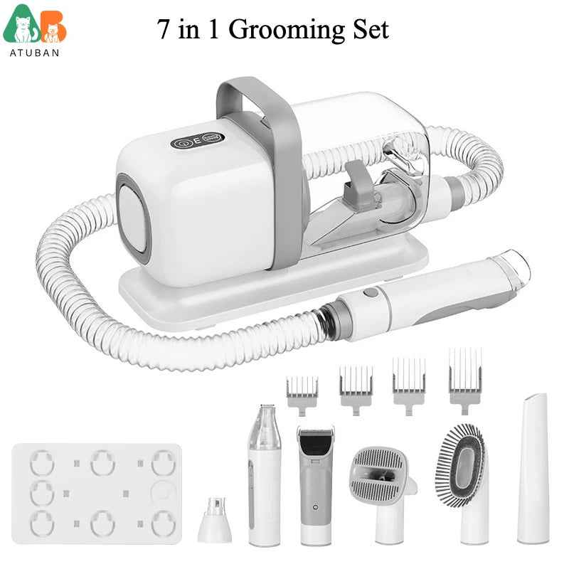 PawGroom Pro™ – 7-in-1 Pet Grooming Vacuum Kit