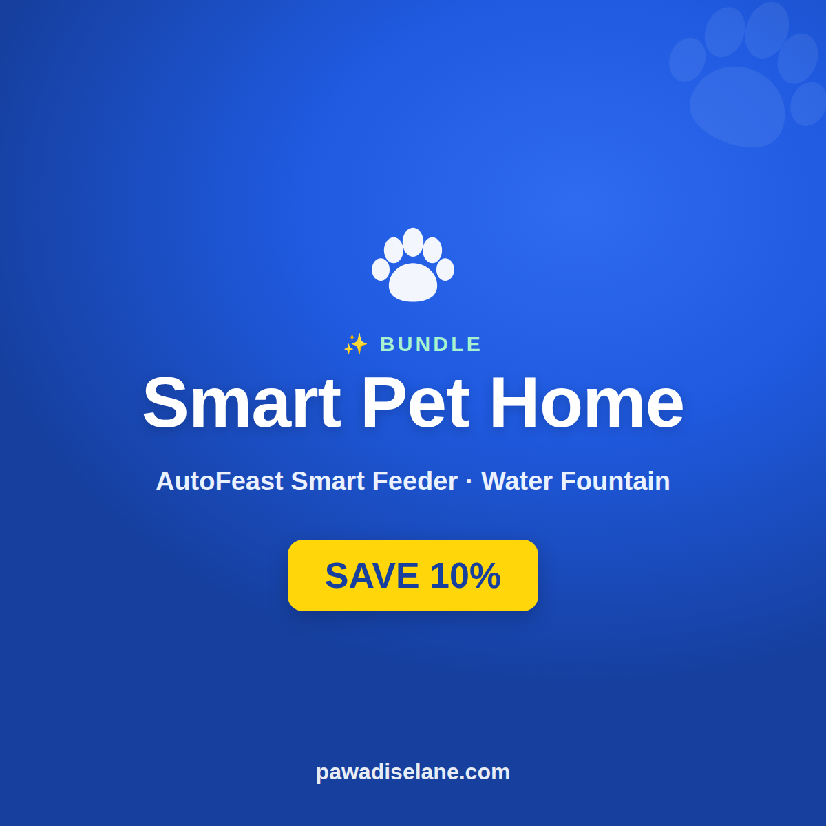 Smart Pet Home Bundle — Auto Feeder + Smart Water Fountain