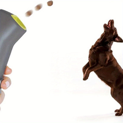 Interactive PET Treat Launcher - Easy-Grip Dog & Cat Snack Shooter, Fun Training Dispenser Toy for Pets, Ideal Gift for Dog Lovers