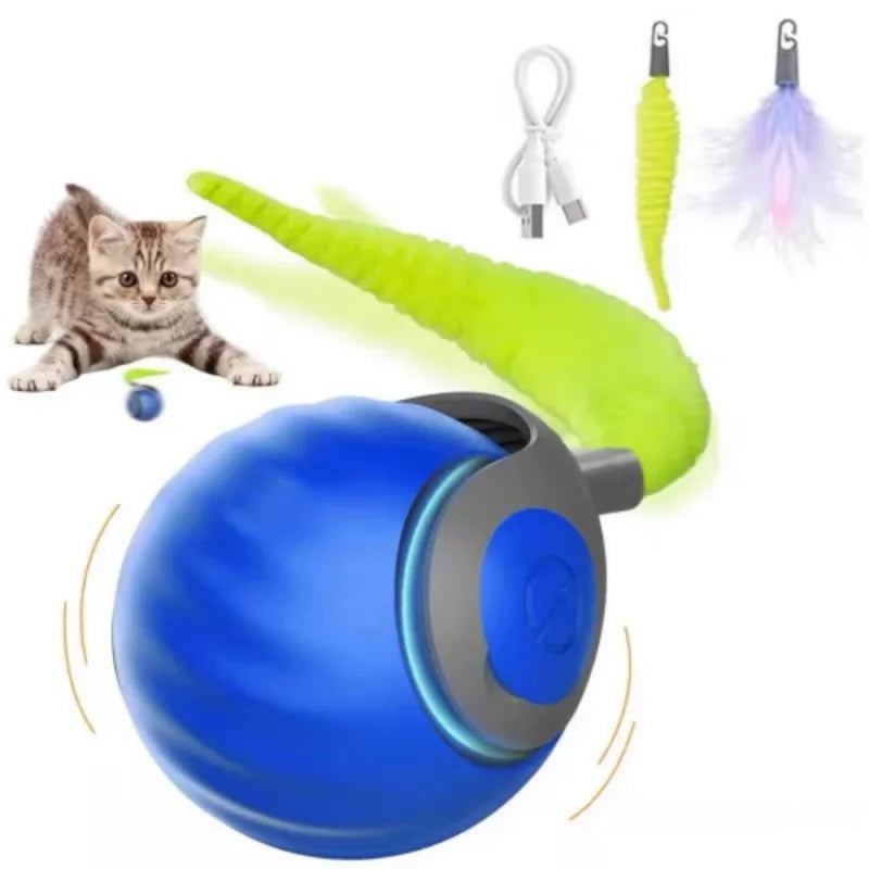 TailSpin™ – Interactive Rolling Ball Toy for Cats & Dogs