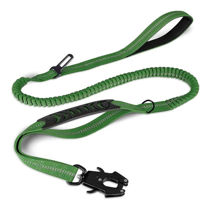 TactiLeash™ – Reflective Shock-Absorbing Bungee Leash