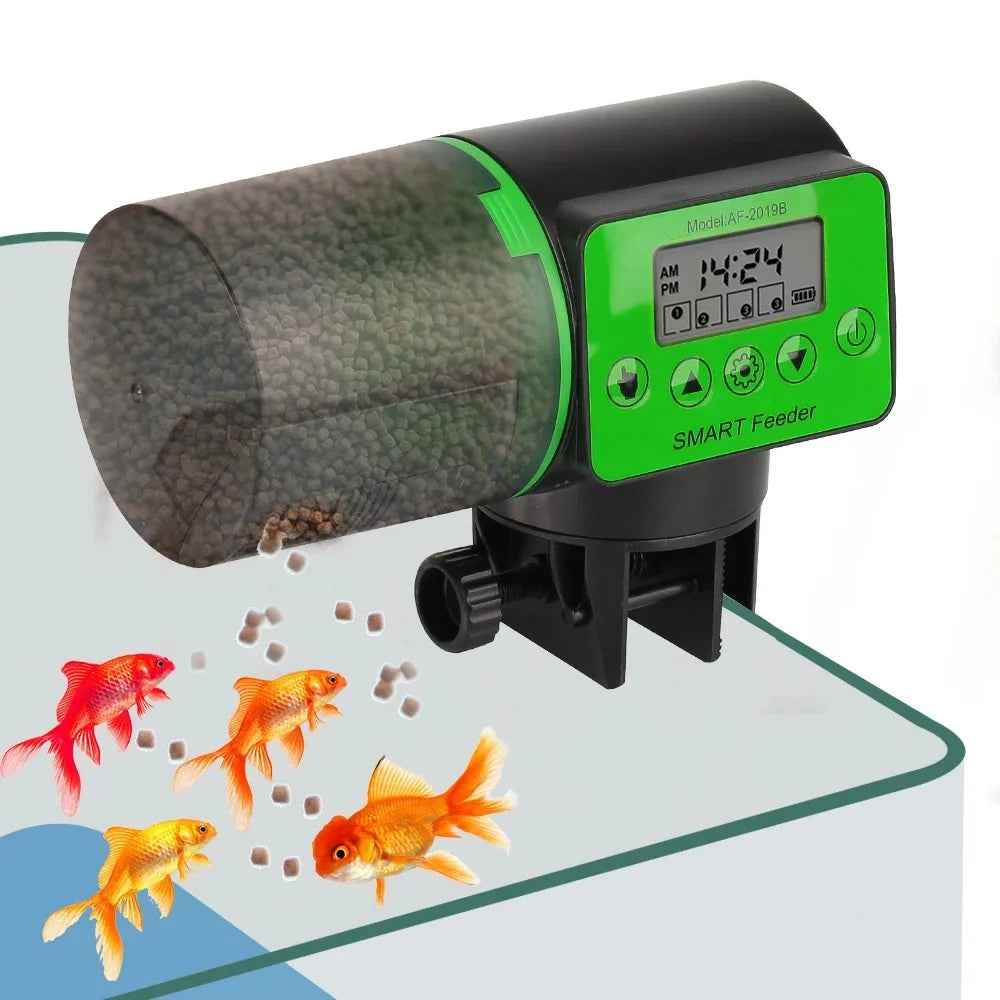 Smart Automatic Fish Feeder – Intelligent Timer Aquarium Feeding Device