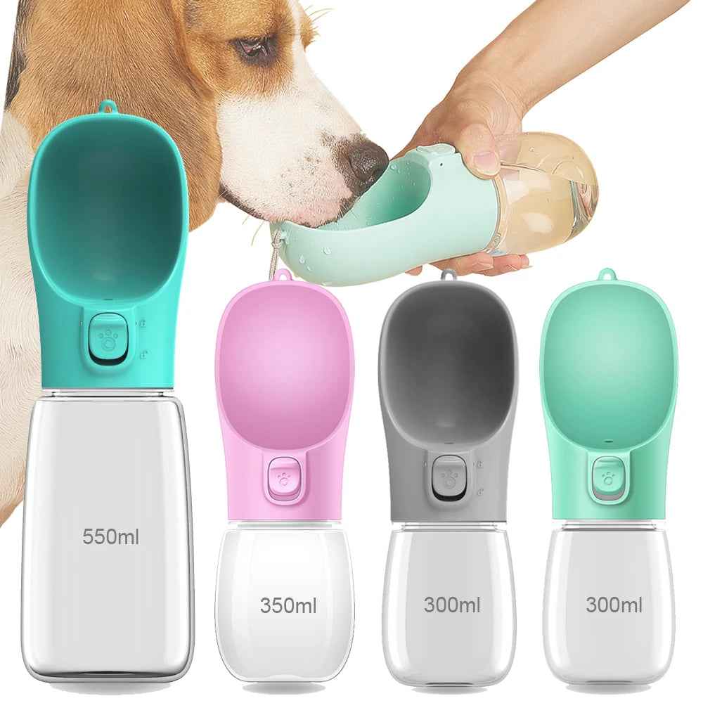 Portable Pet Water Bottle – Leakproof Travel Feeder for Dogs & Cats