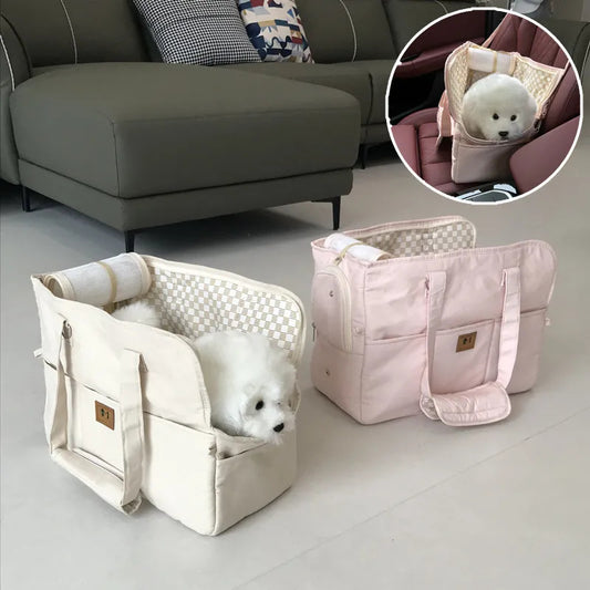 Portable Pet Shoulder Handbag & Car Seat Carrier