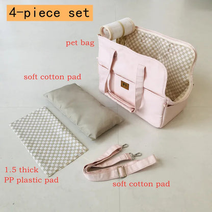 Portable Pet Shoulder Handbag & Car Seat Carrier