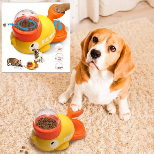 DuckFeast™ – Cartoon Duck Treat Dispenser for Pets
