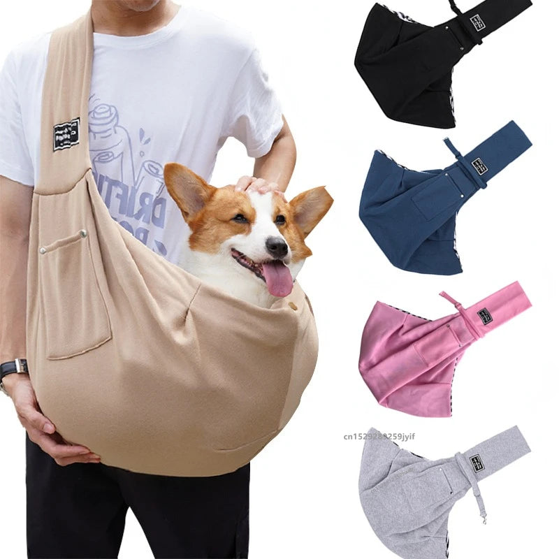 Pet Crossbody Sling Bag – Portable Cat & Puppy Carrier
