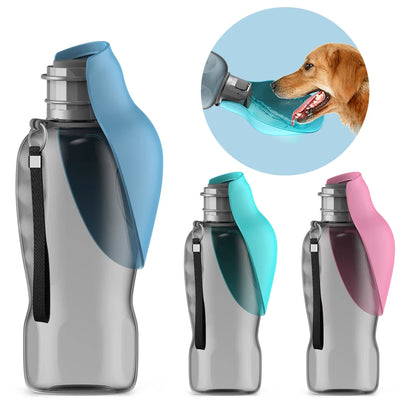 800ml Portable Pet Water Bottle for Dogs & Cats – Travel Drinking Feeder