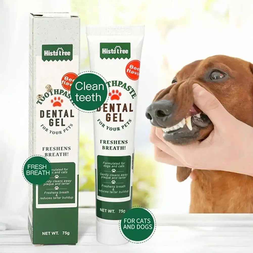 Beef-Flavored Pet Toothpaste – Fresh Breath & Oral Health for Dogs