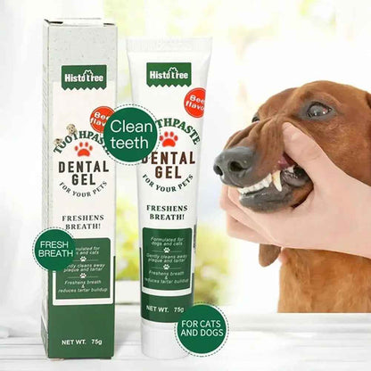 Beef-Flavored Pet Toothpaste – Fresh Breath & Oral Health for Dogs