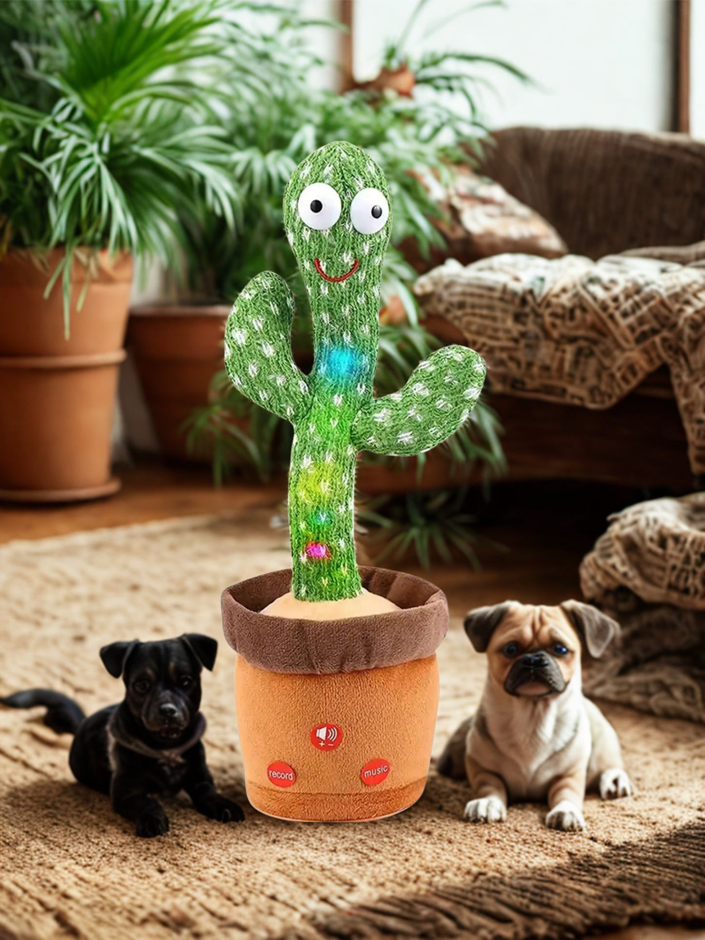 Talking & Dancing Cactus Toy for Pets