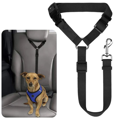 TravelPaw™ – 2-in-1 Pet Car Seat Belt & Leash