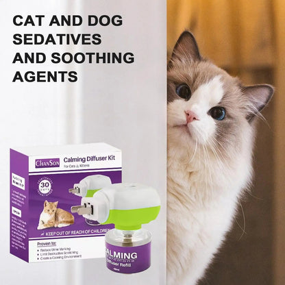 CalmiPaw™ Plug-In Cat Calming Diffuser – Stress Relief for Pets