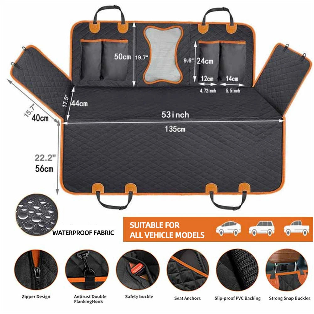 AutoPaw™ – 600D Waterproof Pet Car Seat Hammock