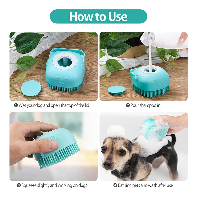 Pet Bath & Massage Brush – For Dogs & Cats