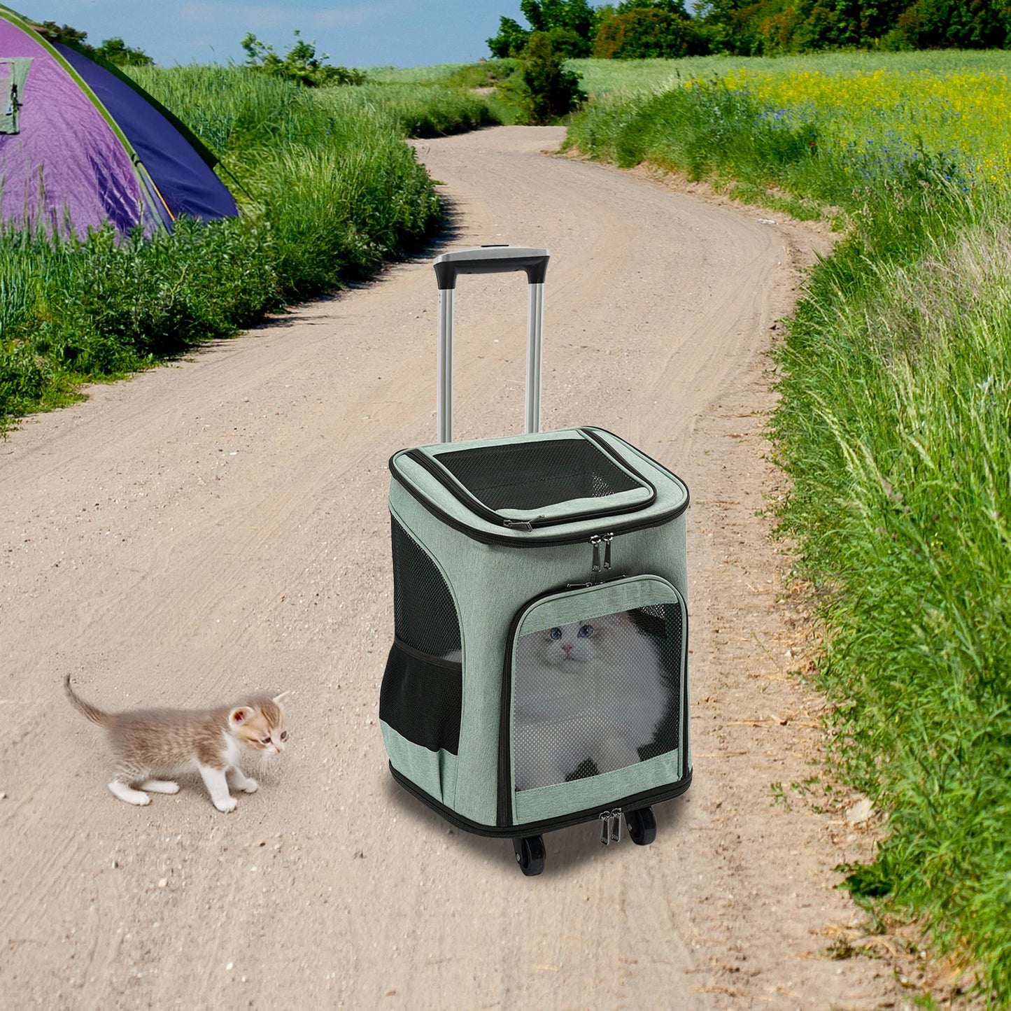 Extra Large Rolling Pet Travel Carrier