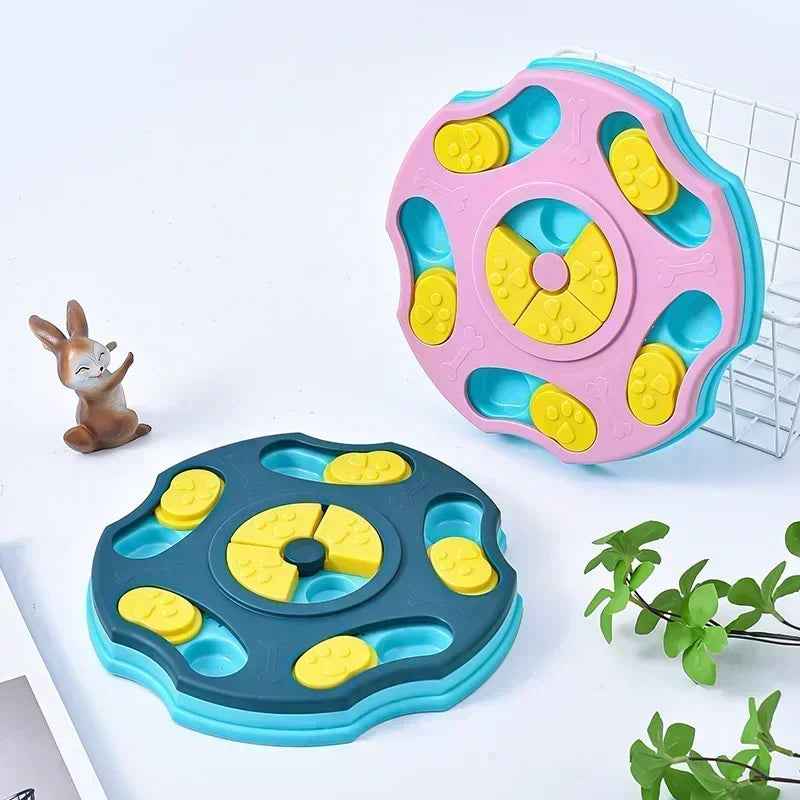 Interactive Dog Puzzle Feeder – Slow Eating & IQ Training Bowl for Dogs and Cats