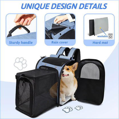 Expandable Foldable Pet Backpack Carrier