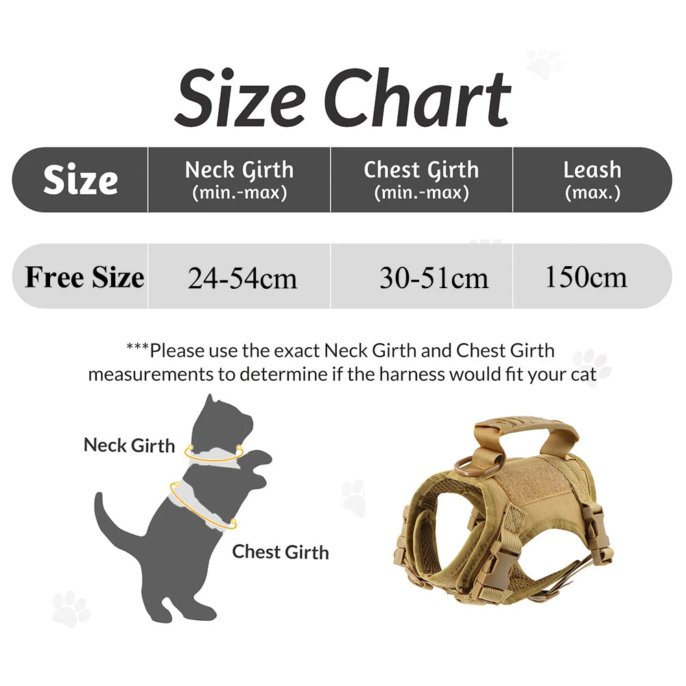 TactiKit™ – Adjustable Tactical Harness & Leash Set