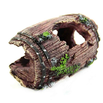 Resin Barrel Cave Aquarium Ornament – Fish Tank Decoration