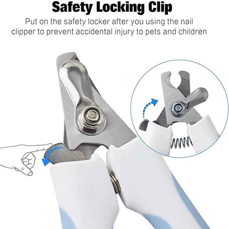 Professional Stainless Steel Pet Nail Clipper – Dog & Cat Nail Trimmer