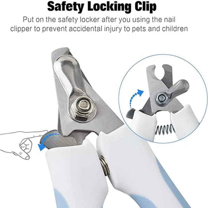 Professional Stainless Steel Pet Nail Clipper – Dog & Cat Nail Trimmer