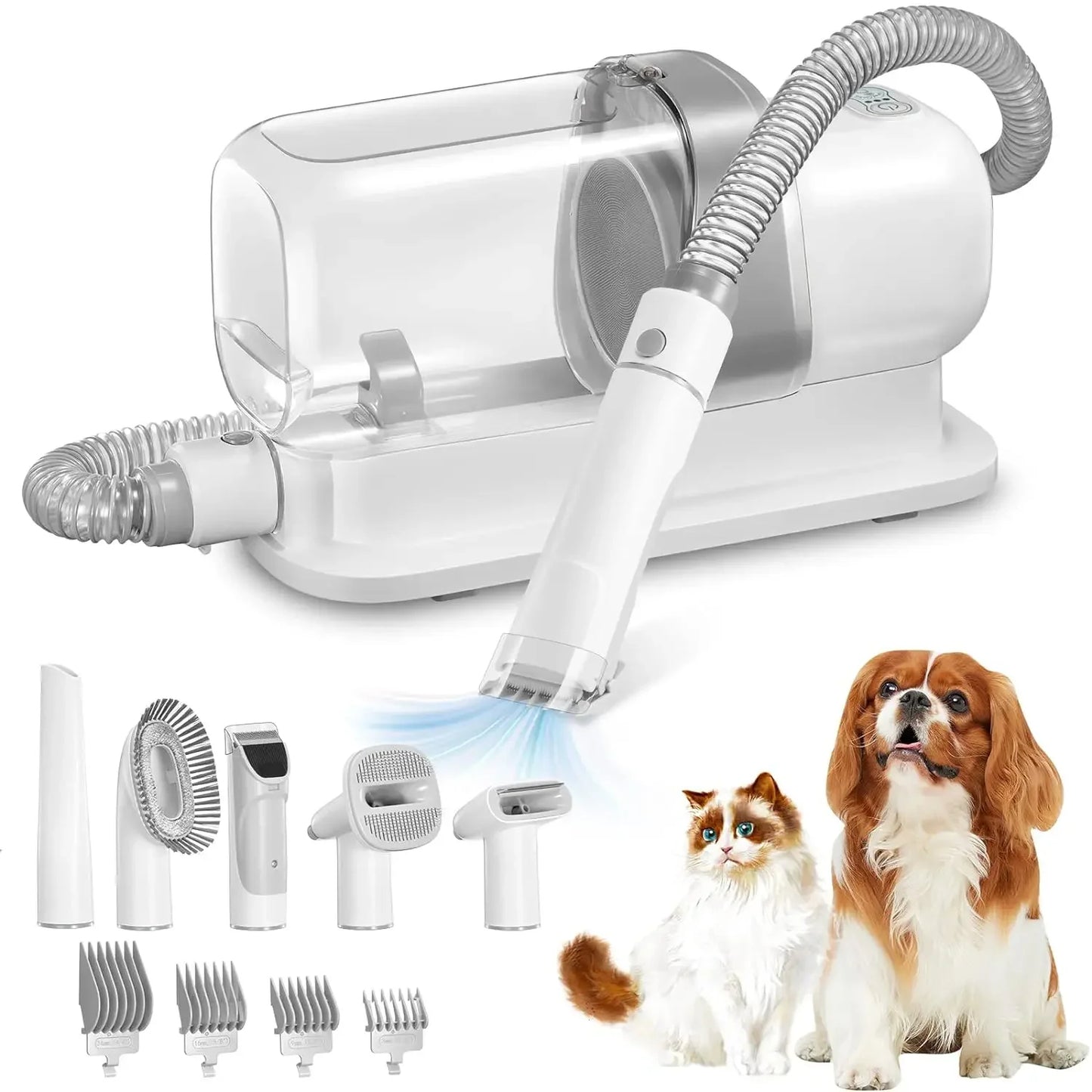 Dog & Cat Grooming Vacuum Kit – 2.3L Large-Capacity Pet Hair Cleaner