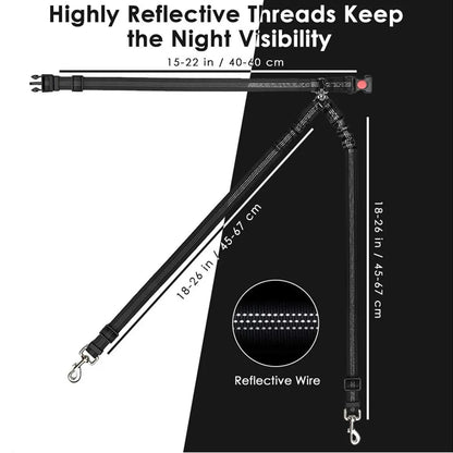 TwinGuard™ – Dual Dog Car Seat Belt Restraint