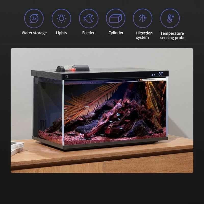 Xiaomi Mijia Smart Fish Tank MYG100 – App Controlled, Auto Feeding & LED Light