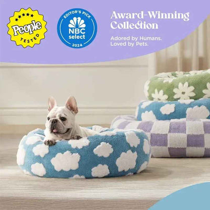 Lesure Donut Dog Bed – Calming Washable Bed for Dogs & Cats (60cm)