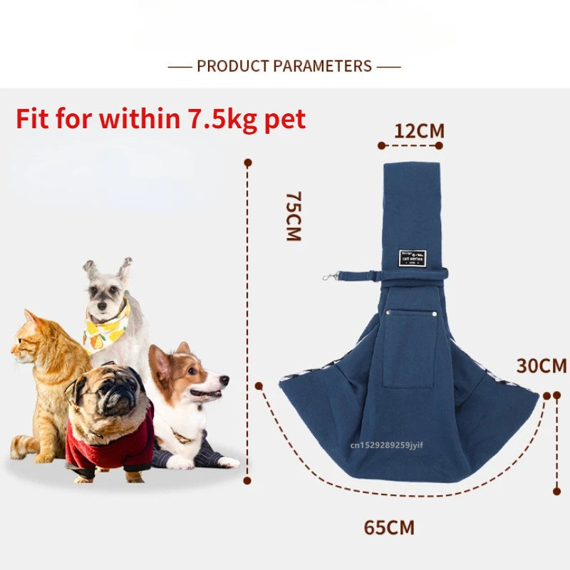 Pet Crossbody Sling Bag – Portable Cat & Puppy Carrier