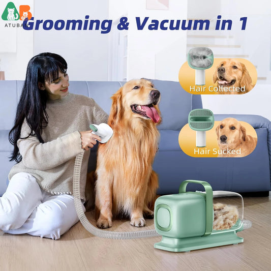 PawGroom Pro™ – 7-in-1 Pet Grooming Vacuum Kit