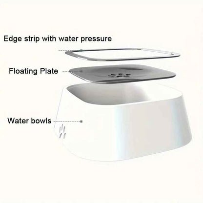 No-Spill Dog Water Bowl – Slow Feeder Dish for Pets