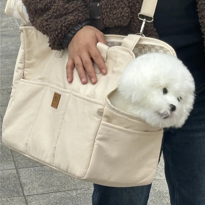 Portable Pet Shoulder Handbag & Car Seat Carrier