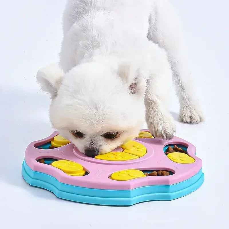 Interactive Dog Puzzle Feeder – Slow Eating & IQ Training Bowl for Dogs and Cats