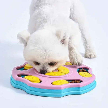 Interactive Dog Puzzle Feeder – Slow Eating & IQ Training Bowl for Dogs and Cats