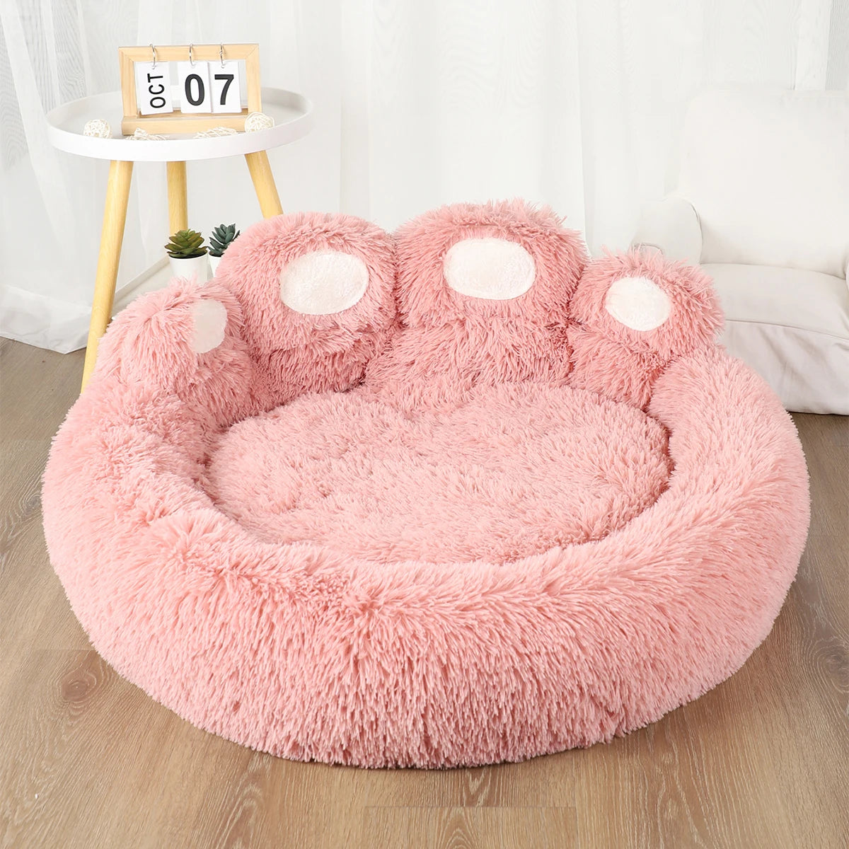 FluffNest™ – Plush Dog & Cat Bed