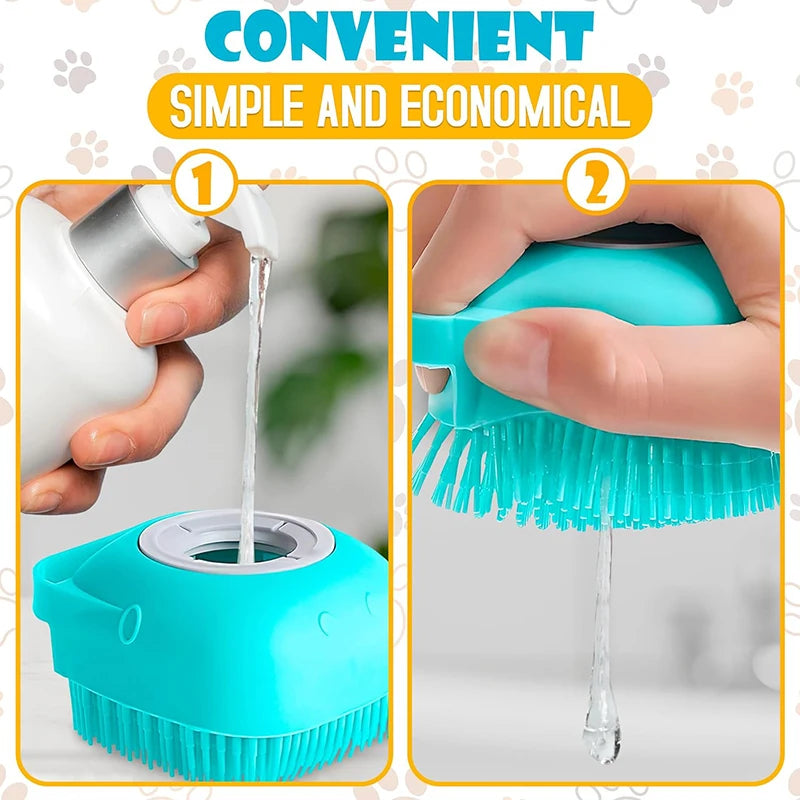 Pet Bath & Massage Brush – For Dogs & Cats
