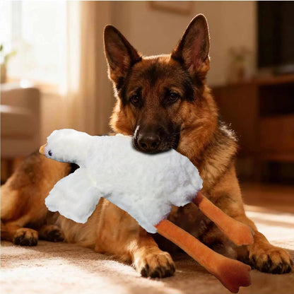 Dog Chew Plush Toy – Soft Bite-Resistant White Duck for Indoor & Outdoor Play
