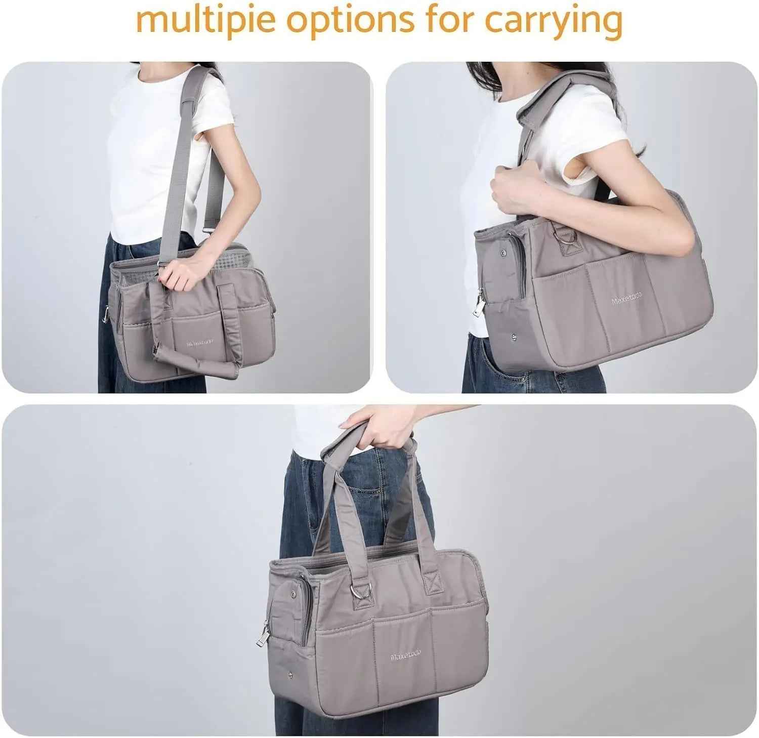 Maxetodo Small Pet Carrier for Cats & Dogs – Portable Travel Bag