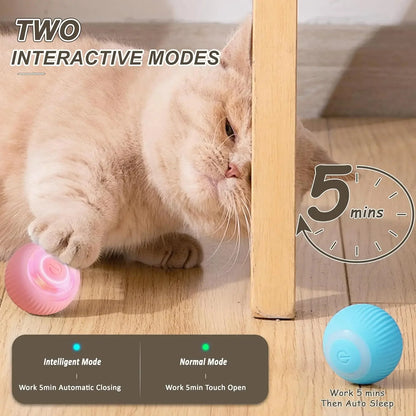 New Electric Rolling Ball – USB Rechargeable Cat Teaser Toy for Fun & Relaxation