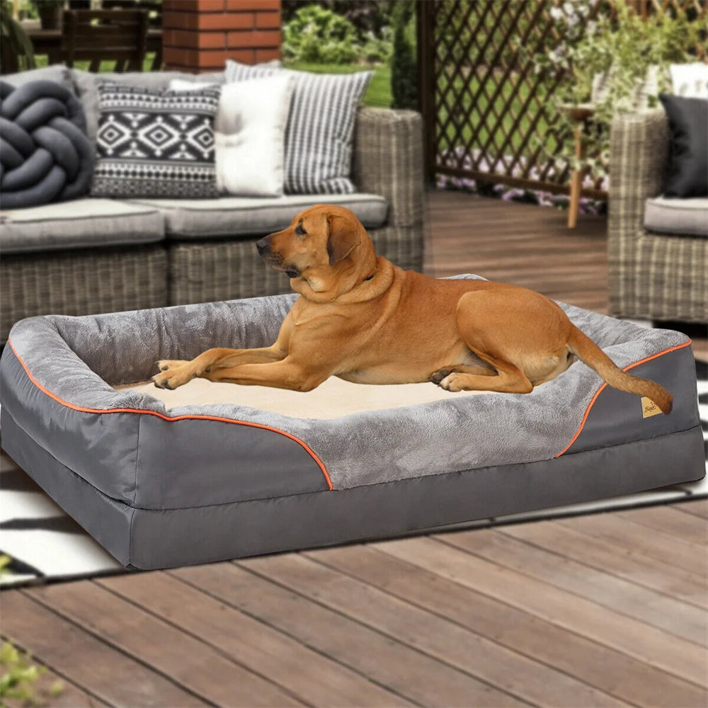 PawRest™ – Jumbo Orthopedic Memory Foam Dog Sofa