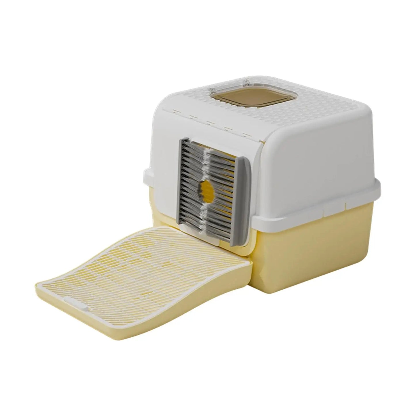 CleanCorner™ Hooded Cat Litter Box — Space-Saving Anti-Leak Design