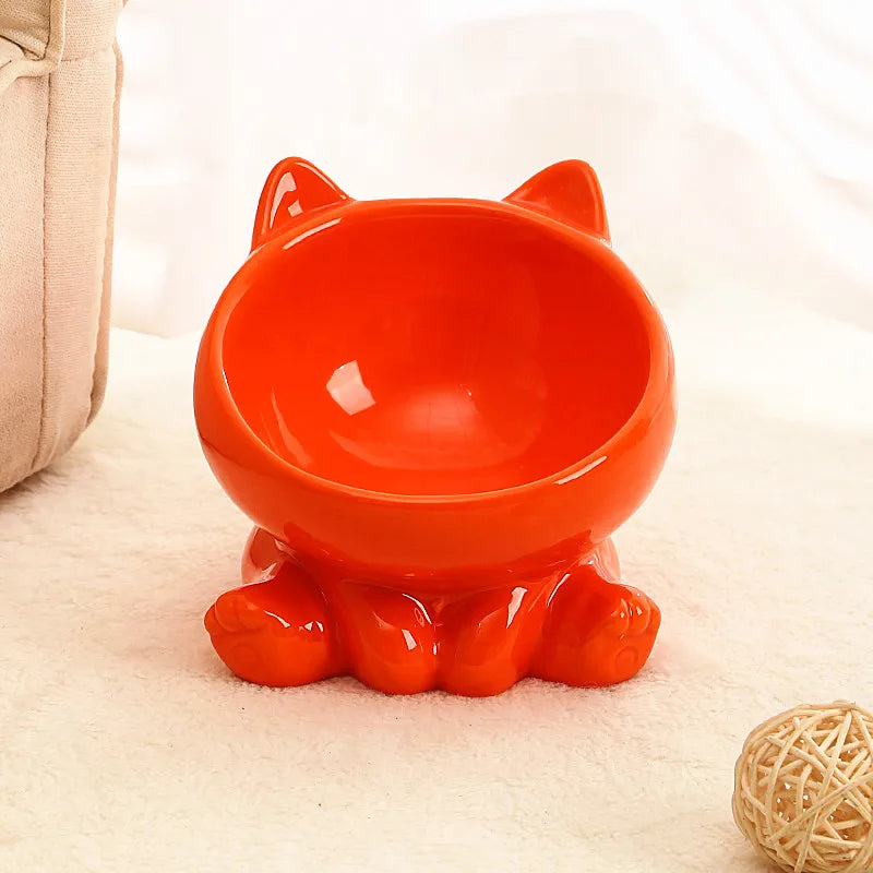 PawLift™ – Elevated Ceramic Bowl for Cats & Dogs