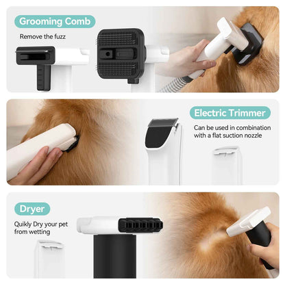 Amicura P1 Pet Grooming Kit – 5-in-1 Vacuum & Hair Dryer 15kPa