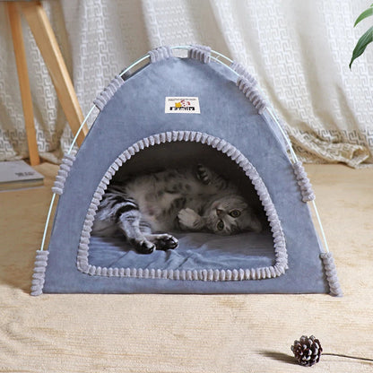 PawHaven™ – Foldable Pet Tent & Cat House